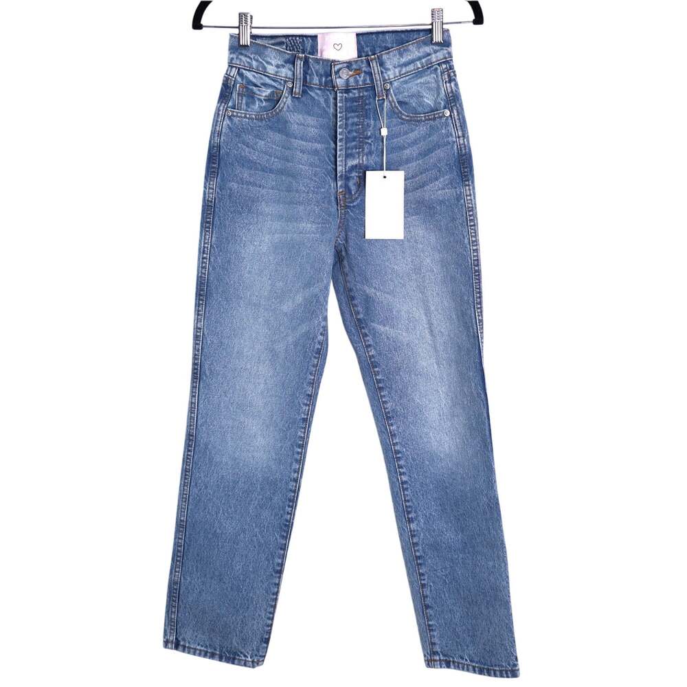 REVICE Frontrunner High Rise Jeans NWT Light Wash Blue Button Fly Women's 25 - Picture 1 of 10